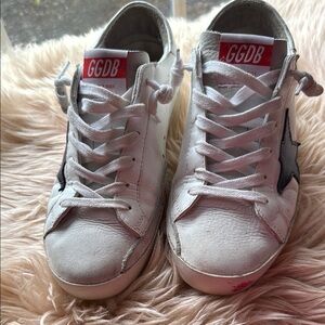 Golden Goose Leather Distressed Sneakers